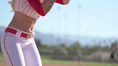 Fucking With Horny Baseball Blondie