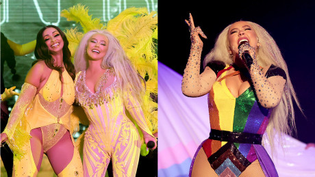 Google News Christina Aguilera Dusts Off Dirty Performs Lady Marmalade With Maia La