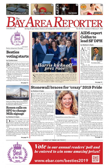 January 31 2019 Edition Of The Bay Area Reporter By Bay Reporter